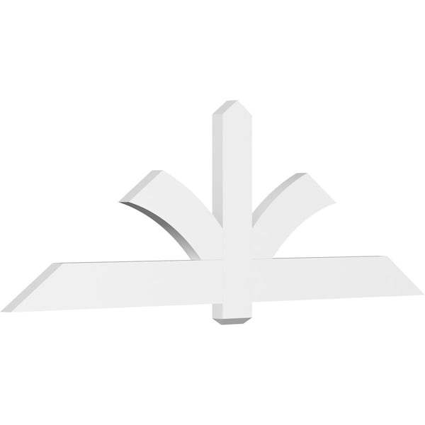 Ekena Millwork Redmond Architectural Grade PVC Gable Bracket, 84"W x 28"H x 2"D x 6"F, 8/12 Pitch GBP084X28X0206RED00 - main